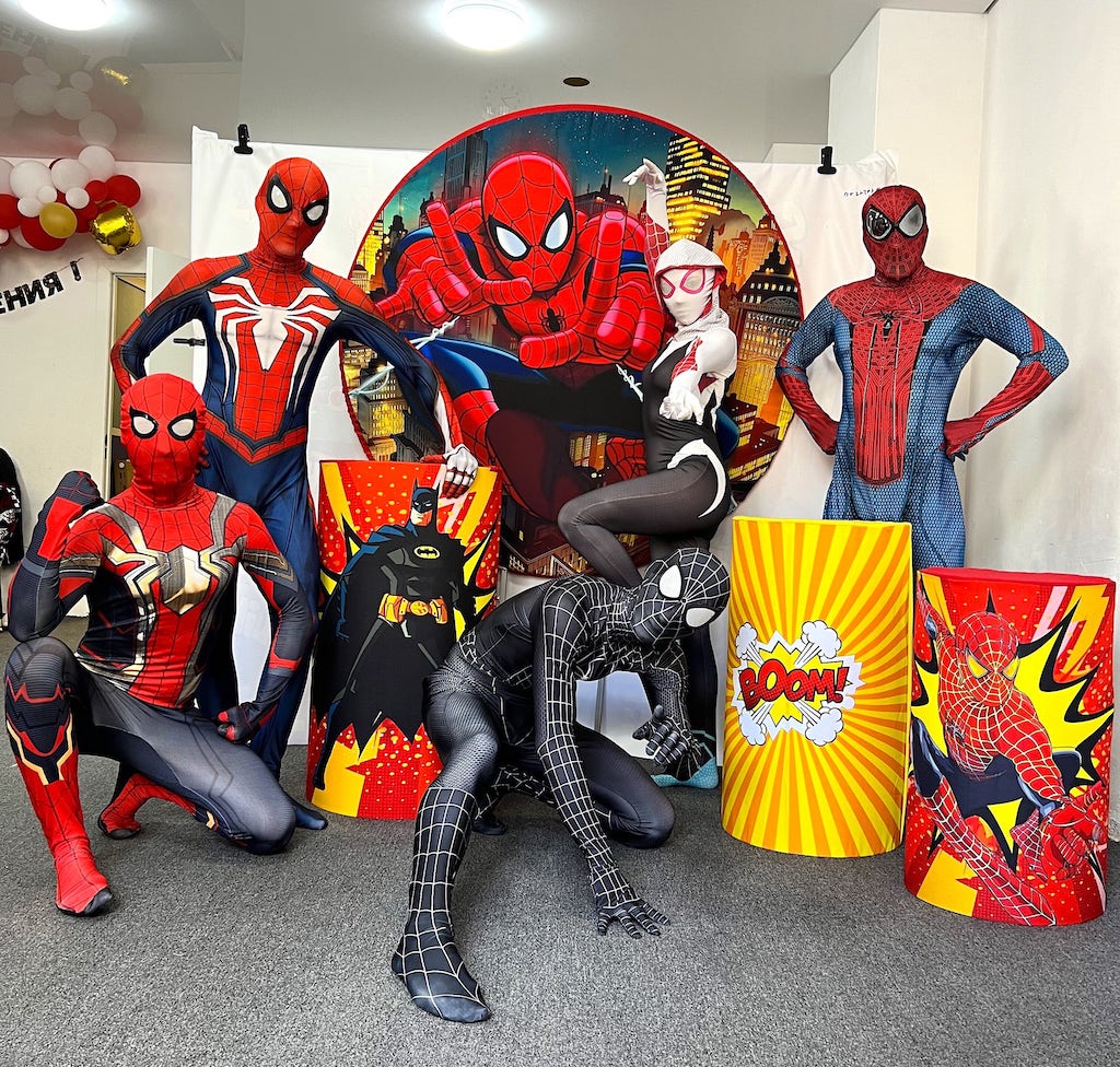 Фотозона в тематике супергероев Человек паук